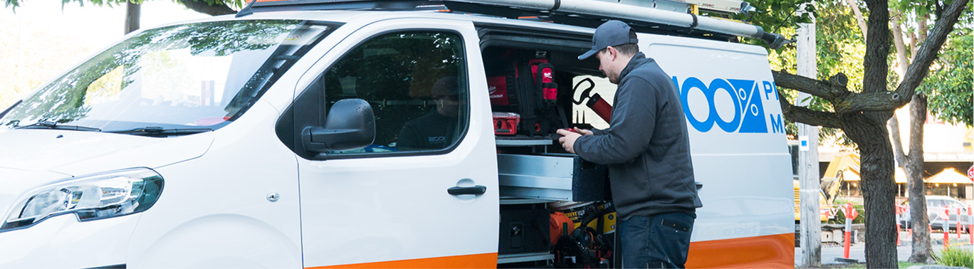 100% Plumbing & Gas Maintenance Van and Technician